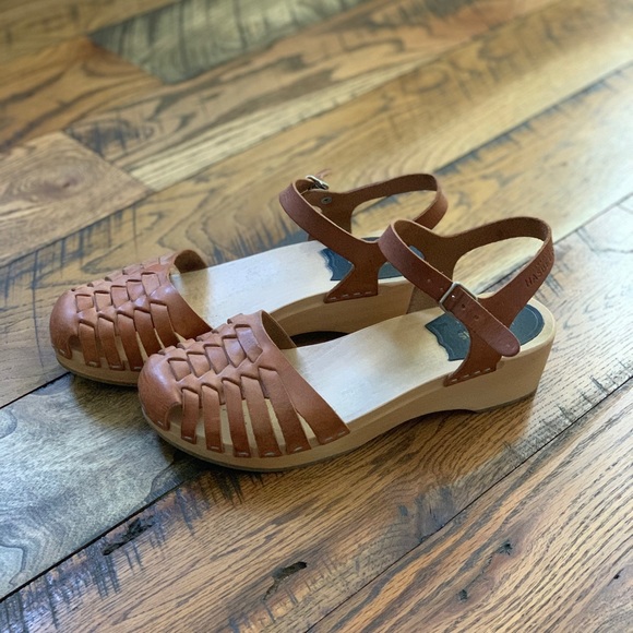 Swedish Hasbeens Shoes - Swedish Hasbeens Snake Debutant Sandal